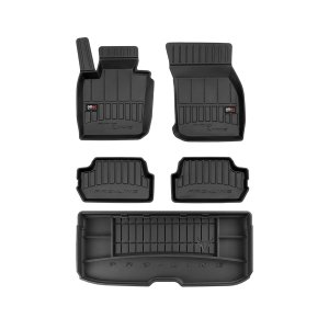 MINI COOPER Floor-Trunk Mats - Omac USA - KIT 3D PREMIUM - Black - 2014